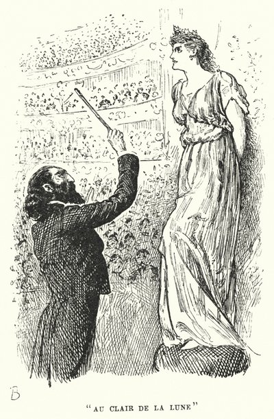 Ilustração para Trilby de George du Maurier (gravura) de George (after) Du Maurier
