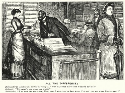 Soco cartoon: All the Difference! (gravura) de George (after) Du Maurier