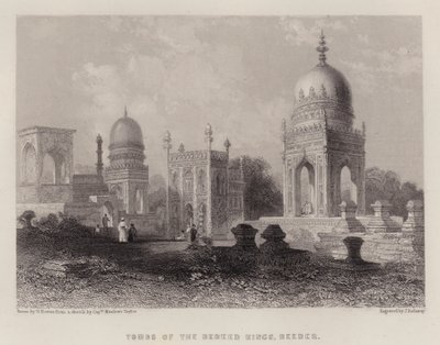 Túmulos dos Reis de Luto, Bereed Kings, Beeder (cor litho) de George (after) Howse