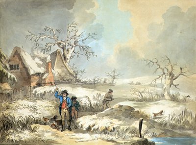 Snipe Shooting, gravada por Thomas Rowlandson (1756-1827), pub. por J. Harris de George (after) Morland
