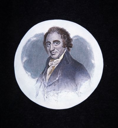 Thomas Paine (cor litho) de George (after) Romney