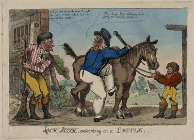 JACK JUNK Embarcar em um CRUIZE de George (attr. to) Cruikshank
