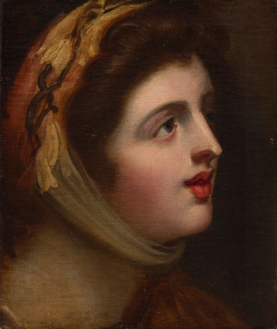Emma Hamilton como Sensibilidade (óleo sobre tela) de George (studio of) Romney