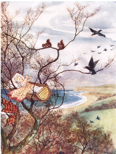 Hush-a-by Baby, ilustração de &39;A Picture Song Book&39;, 1910 de George, 9th Earl of Carlisle Howard