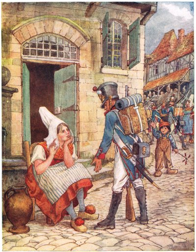 Jeanette e Jeannot, ilustração de &39;A Picture Song Book&39;, 1910 de George, 9th Earl of Carlisle Howard