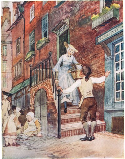 Sally em nosso beco, ilustração de &39;um livro de canção de imagens&39;, 1910 de George, 9th Earl of Carlisle Howard