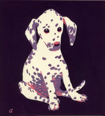 Cachorro Dalmation, década de 1950 de George Adamson
