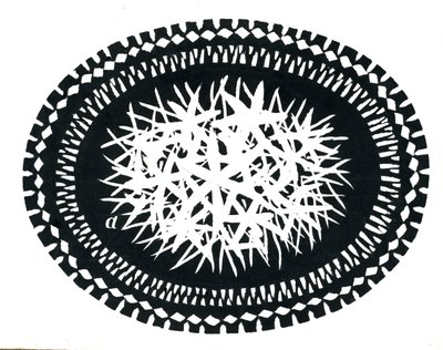 Design elíptico (placa de raspagem) de George Adamson