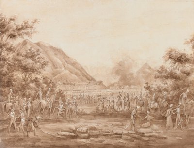 O grande bazar em chamas, Cabul de George Alfred Croly