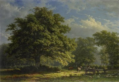 Vista na floresta de Bentheim de George Andries Roth