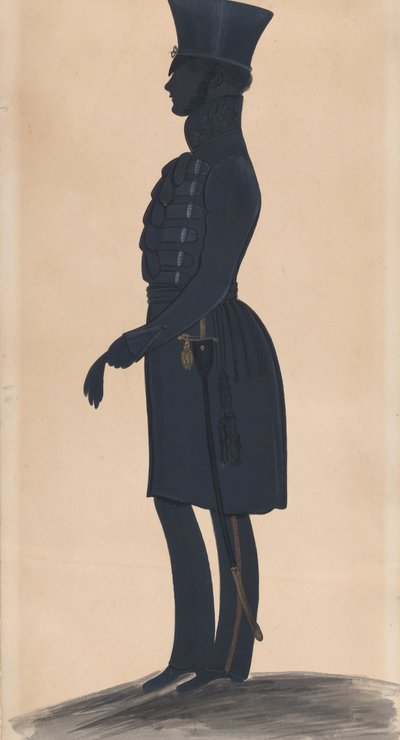 Coronel H.J. Daniell, corpo inteiro à esquerda, 1827-44. de George Angelo Crowhurst