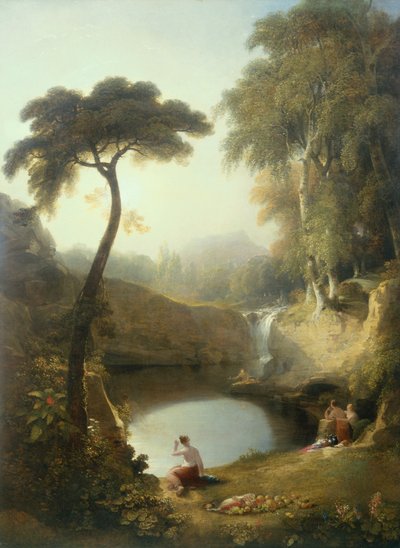 Narciso e Eco (óleo) de George Arnald