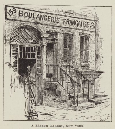 Uma padaria francesa, Nova York de George Augustus Sala