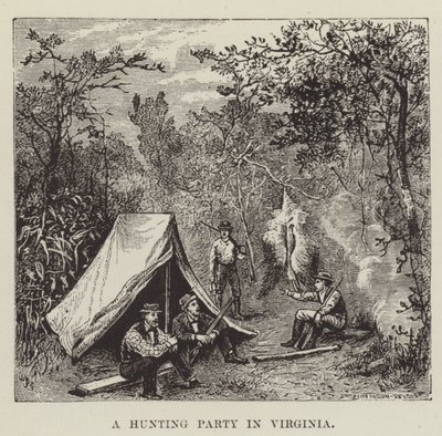 Uma festa de caça na Virgínia de George Augustus Sala