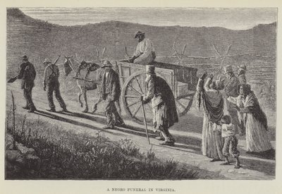 Funeral de um negro na Virgínia de George Augustus Sala