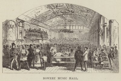 Bowery Music Hall de George Augustus Sala