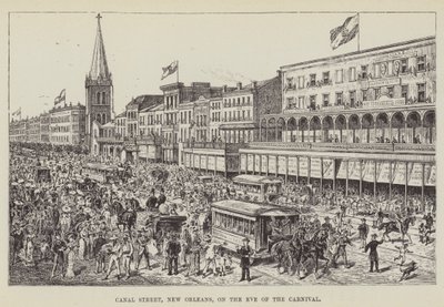 Canal Street, Nova Orleans, na véspera do carnaval de George Augustus Sala