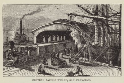 Central Pacific Wharf, São Francisco de George Augustus Sala
