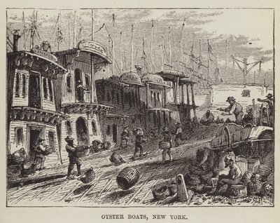 Barcos de ostras, Nova Iorque de George Augustus Sala