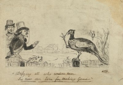 Faisão desafiando os Caçadores de George Augustus Sala