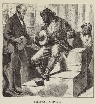 Selecionando um banjo de George Augustus Sala