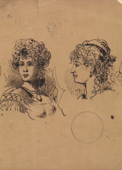 Duas Cabeças Femininas de George Augustus Sala