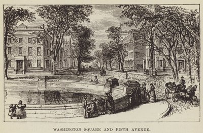 Washington Square e Fifth Avenue de George Augustus Sala