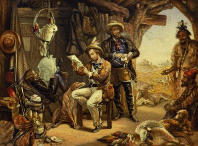 Austrália: News from Home (imprimir) de George Baxter