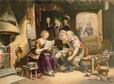 Notícias de casa, 1854 de George Baxter