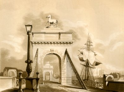 Ponte de Norfolk, New Shoreham, 1835. de George Baxter