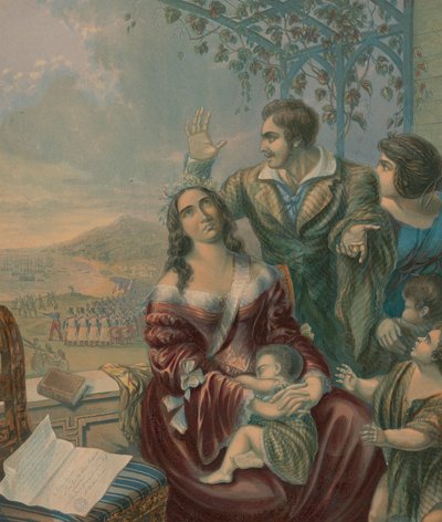 Pomare, Rainha do Taiti de George Baxter
