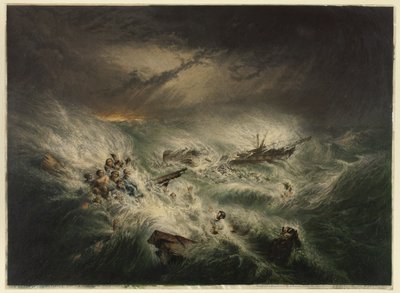 The Wreck of the Reliance (12 de novembro de 1842) de George Baxter
