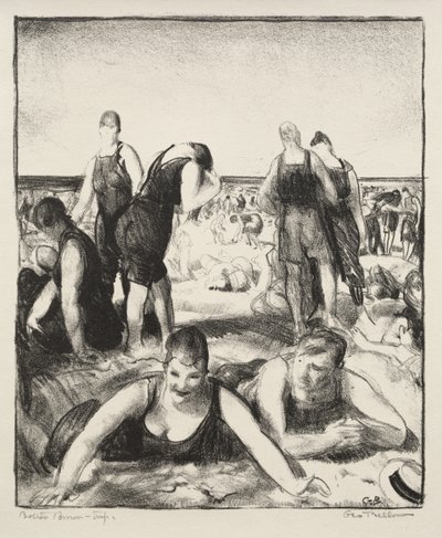 Praia de banho de George Bellows