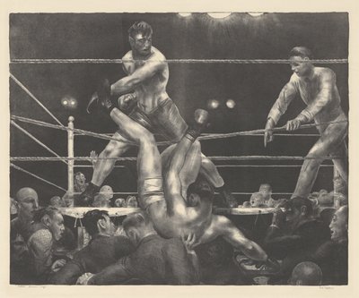 Dempsey e Firpo de George Bellows
