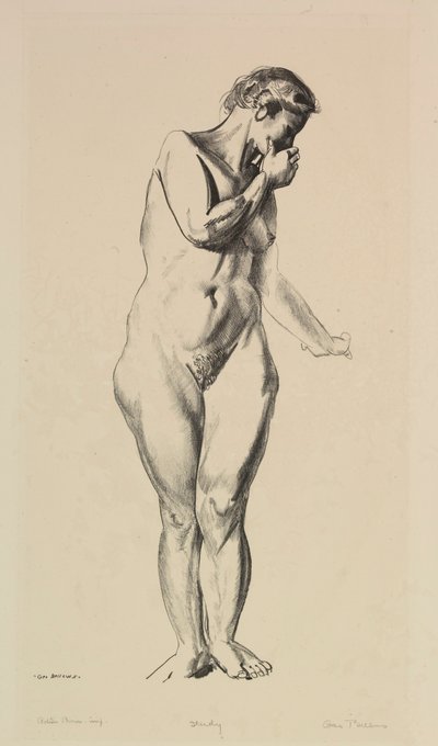 Estudo de nu de George Bellows