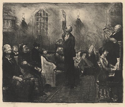 Encontro de Oração, Primeira Pedra de George Bellows