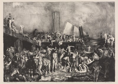 À beira do rio de George Bellows