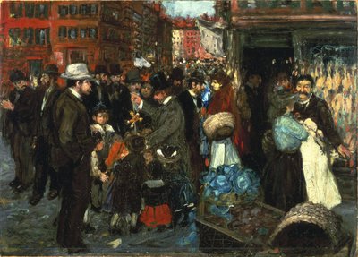 Cena de rua (Rua Hester) de George Benjamin Luks