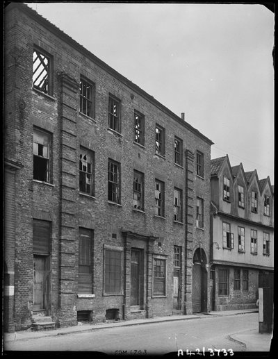 Norfolk Iron Works, Coslany Street, Norwich, Norfolk, 1942. de George Bernard Mason