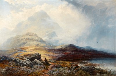 Limpando a Tempestade de Grampian Hills (óleo sobre tela) de George Blackie Sticks