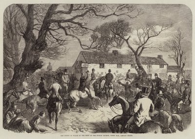 O Príncipe de Gales no Encontro dos Burton Hounds, Green Man, Lincoln Heath de George Bouverie Goddard