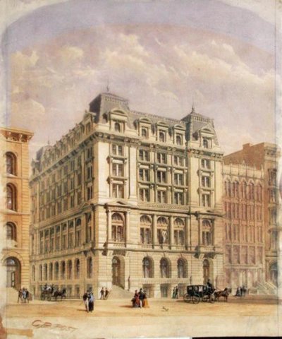Um Sorteio Competitivo para o Edifício da Equitable Assurance de George Browne Post