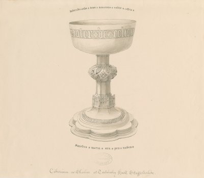 Teddesley Park - Cálice: desenho a caneta, nd [?19 cent] (desenho) de George Buckler