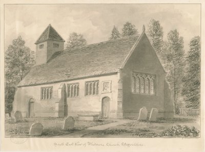 Igreja Whitmore: desenho sépia, 1841 de George Buckler