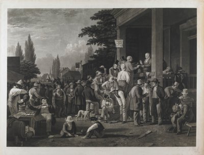 Prova 17 de “A Eleição do Condado” de George Caleb Bingham