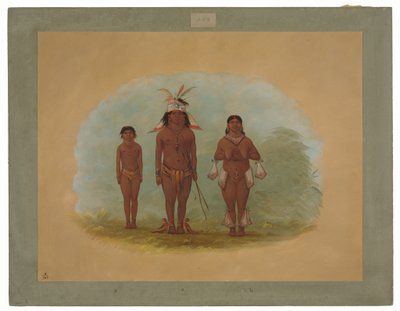 Uma família Chetibo de George Catlin