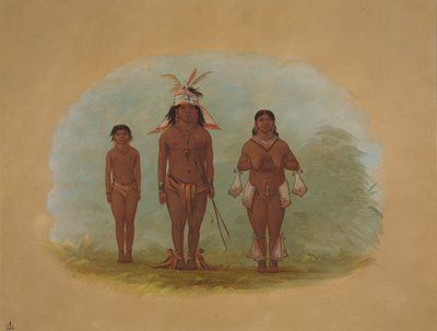 Uma Família Chetibo, 18541869. de George Catlin