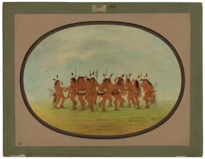 Dança Divertida - Sioux de George Catlin