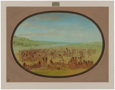 Jogo de bola das mulheres - Sioux de George Catlin