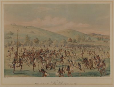 Jogo de bola (La Crosse) de George Catlin